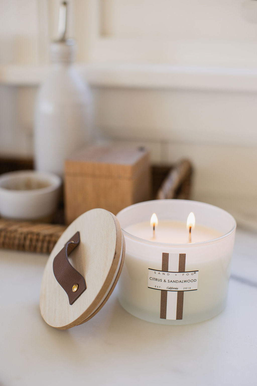 Luxurious Citrus & Sandalwood 12 oz scented candle