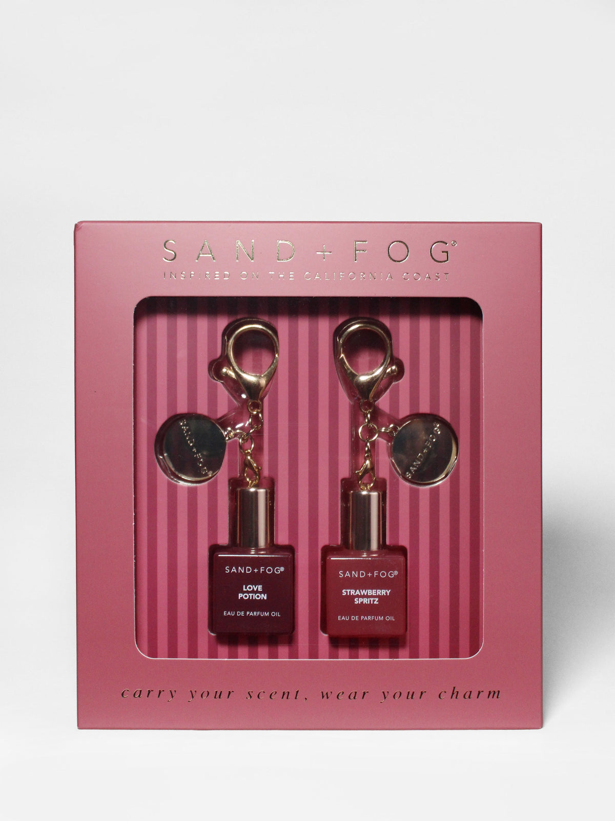 Curated Bag Charm Perfume Oil Rollerball Set - Love Potion + Strawberry Spritz