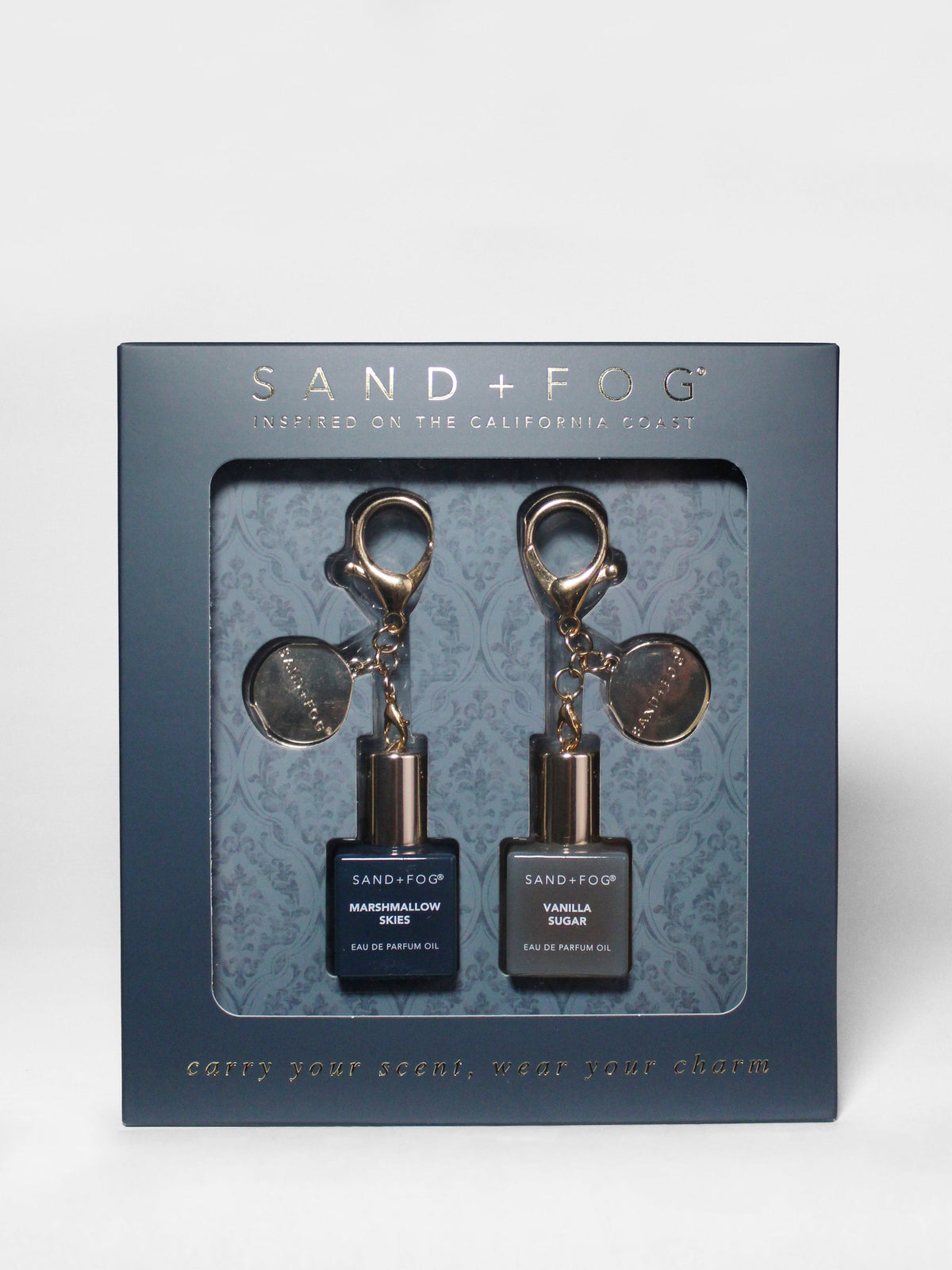 Curated Bag Charm Perfume Oil Rollerball Set - Marshmallow Skies + Vanilla Sugar