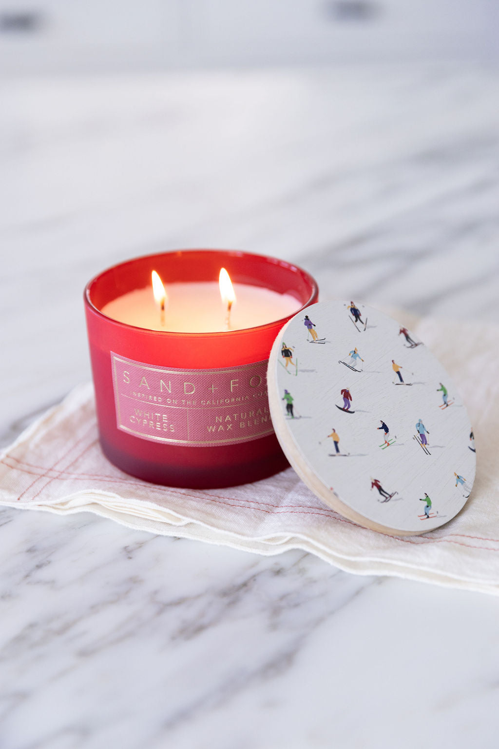 Luxurious White Cypress 12 oz scented candle