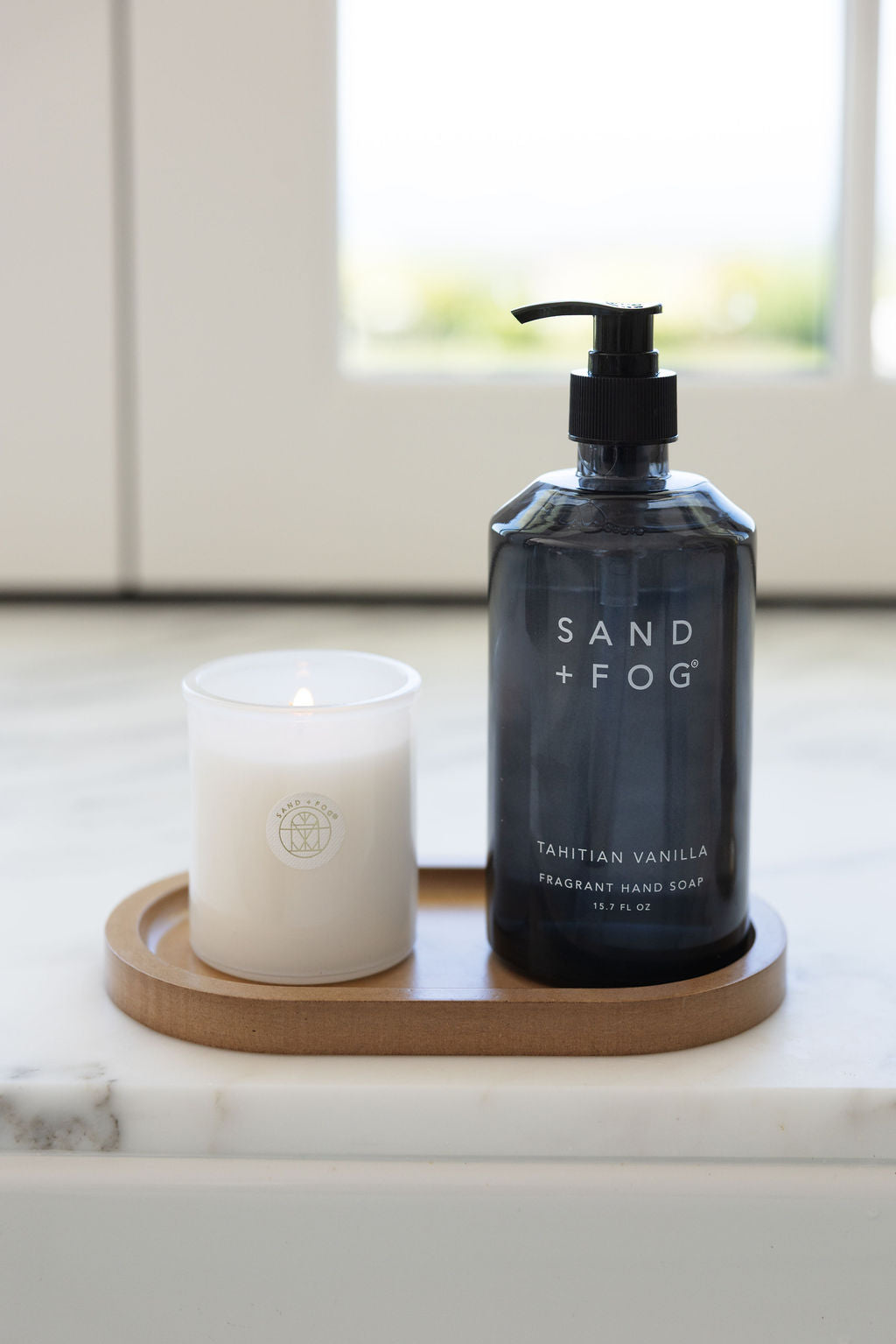 Luxurious Tahitian Vanilla Hand Soap & Candle Set