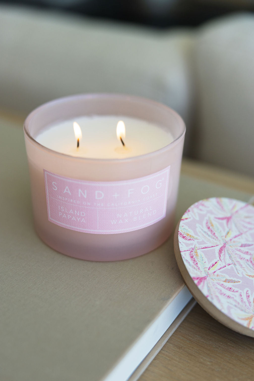 Luxurious Island Papaya 12 oz scented candle