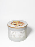 Luxurious Sand + Paws Cashmere & Linen 12 oz scented candle