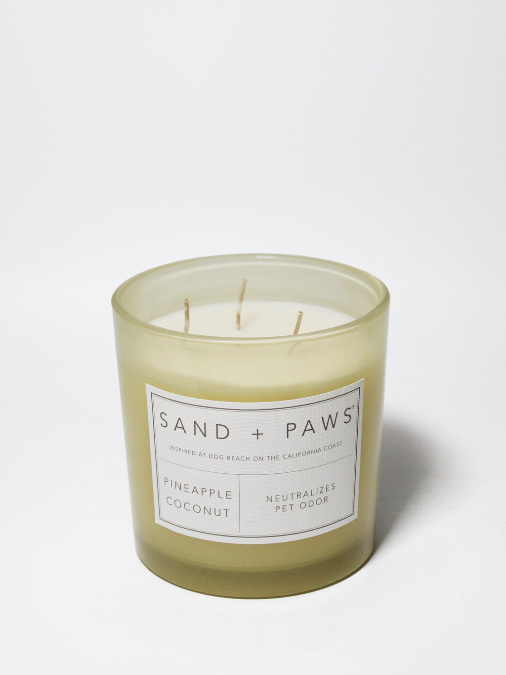 Luxurious Sand + Paws Pineapple Coconut 21 oz scented candle