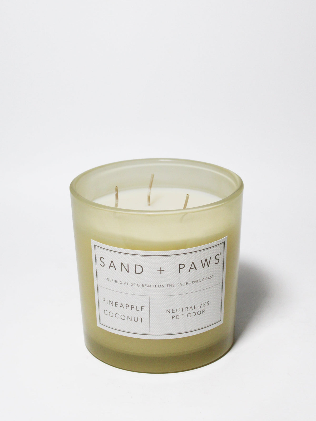 Luxurious Sand + Paws Pineapple Coconut 21 oz scented candle