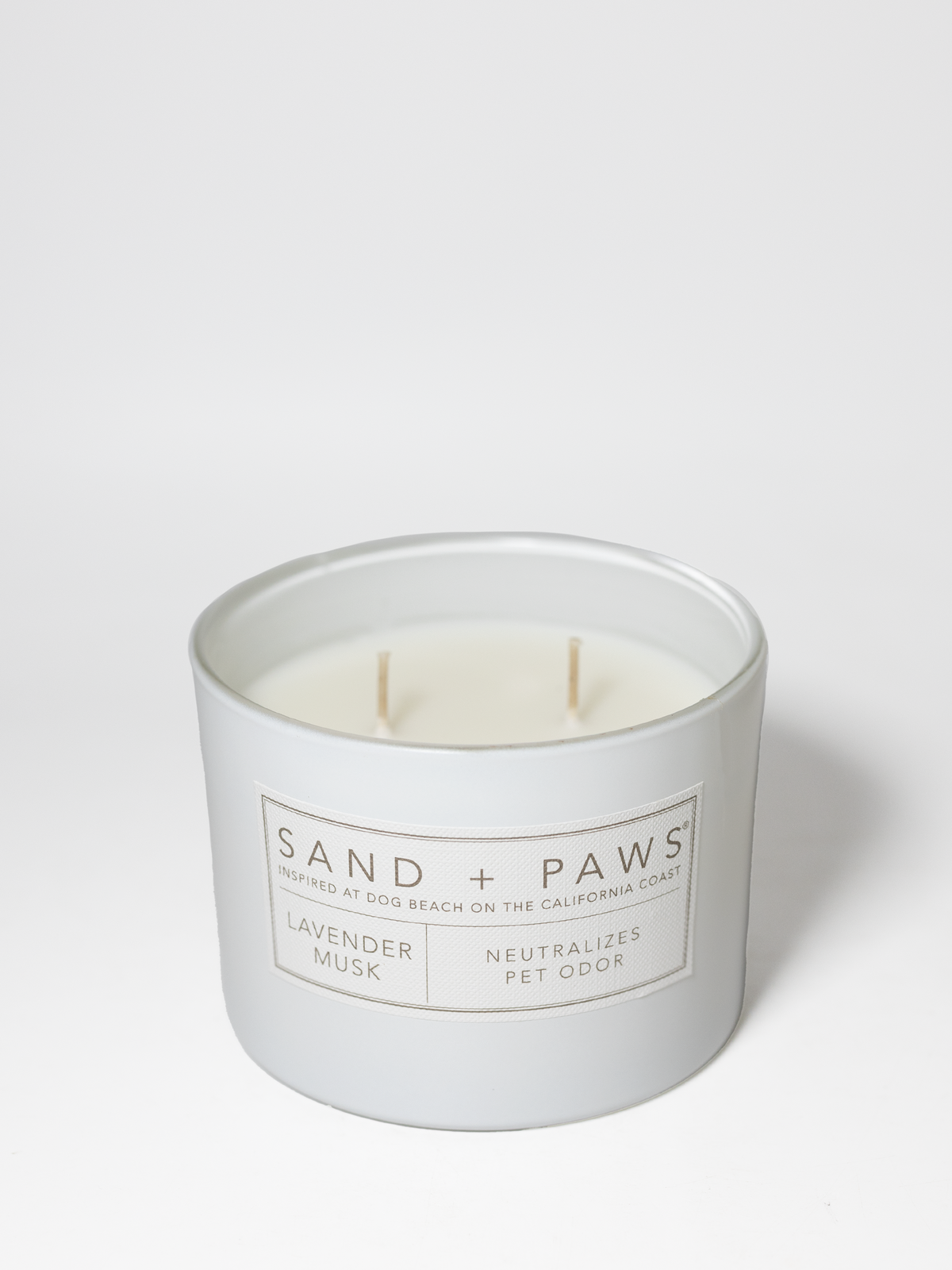 Luxurious Sand + Paws Lavender Musk 12 oz scented candle
