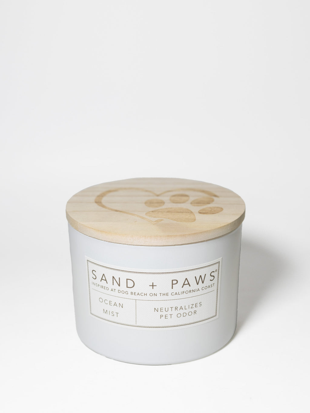 Luxurious Sand + Paws Ocean Mist 12 oz scented candle