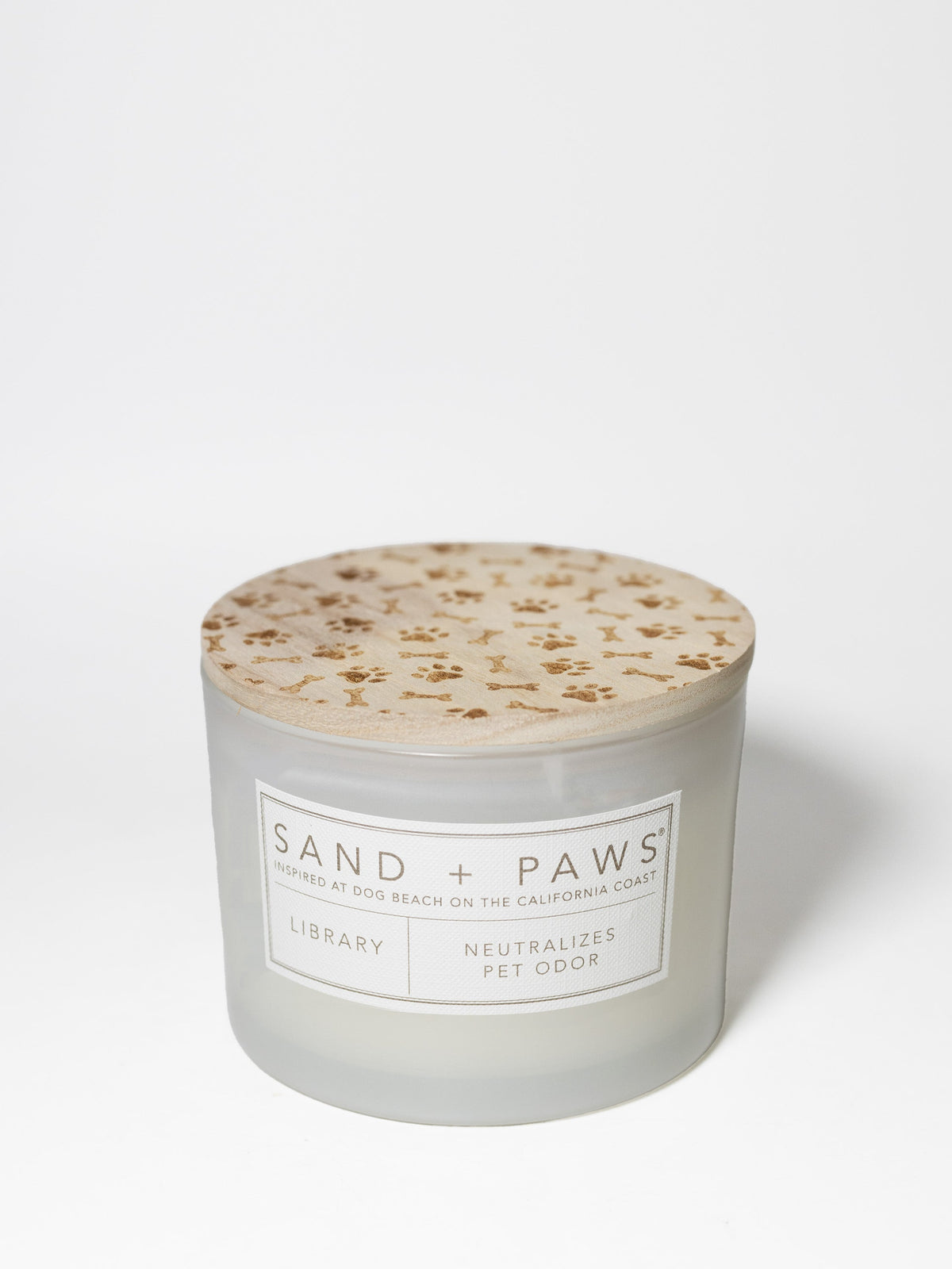 Luxurious Sand + Paws Library 12 oz scented candle