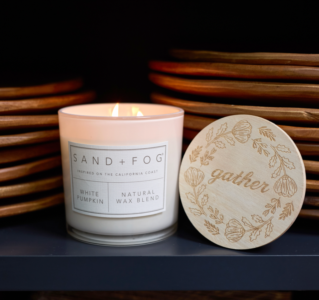 Luxurious White Pumpkin 21 oz scented candle