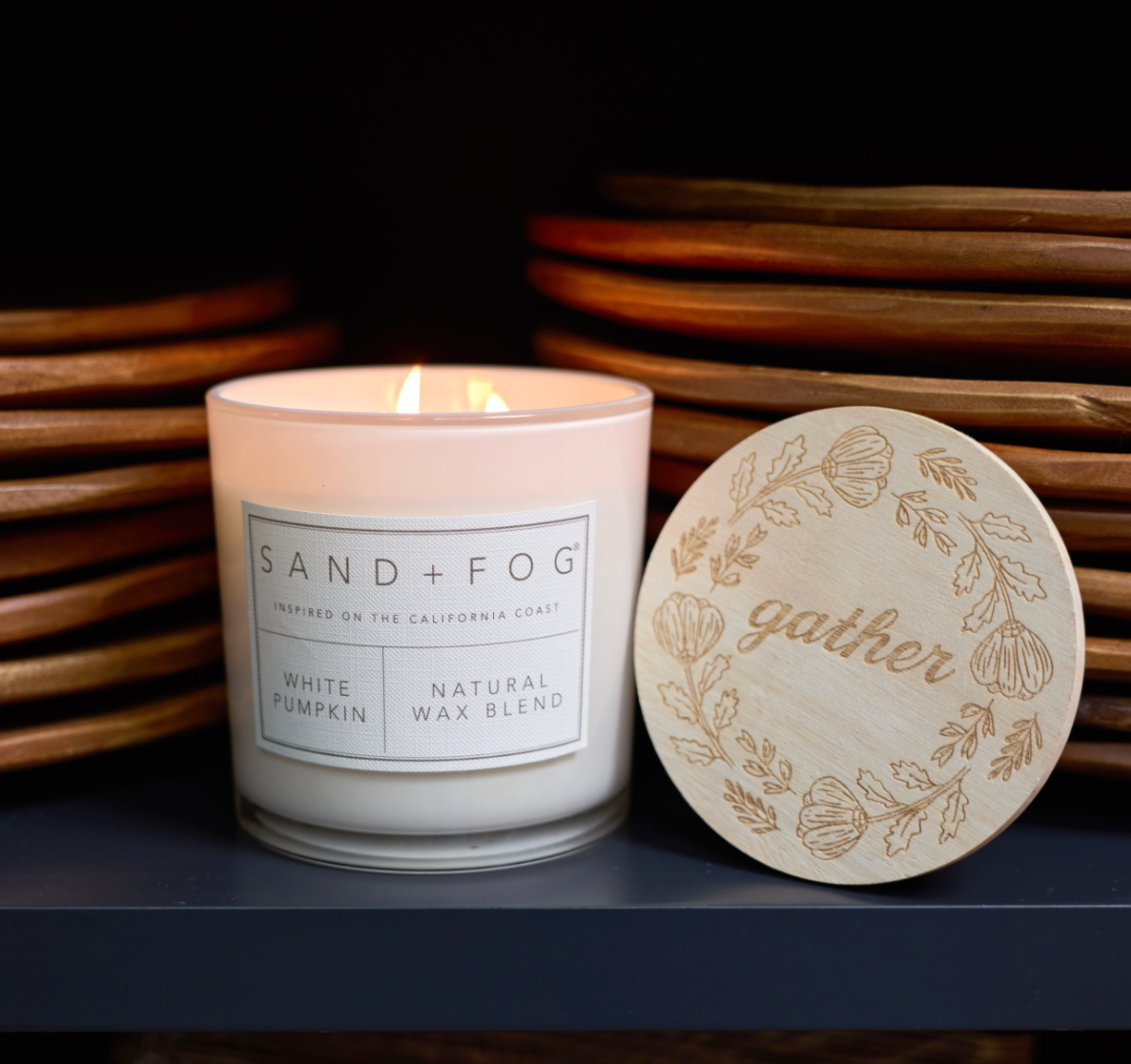 Luxurious White Pumpkin 21 oz scented candle