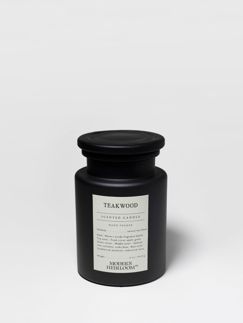 Luxurious Teakwood 12 oz scented candle