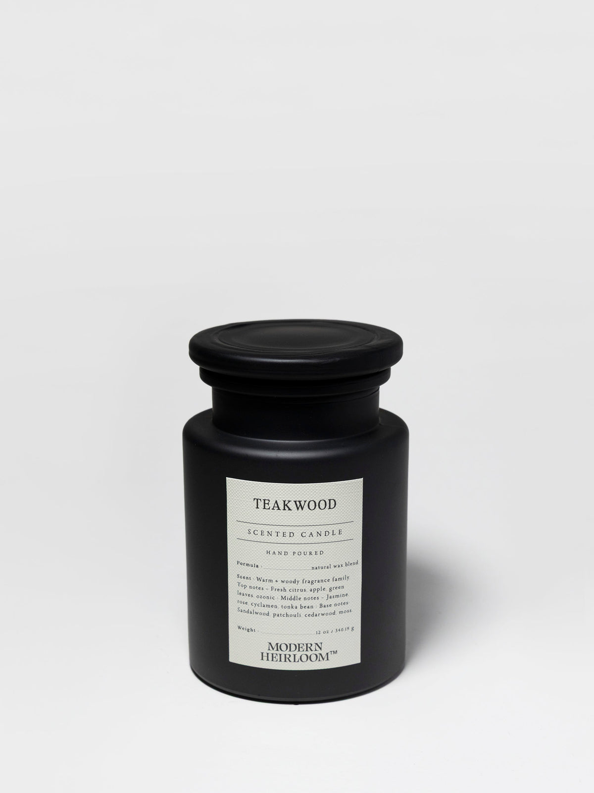 Luxurious Teakwood 12 oz scented candle