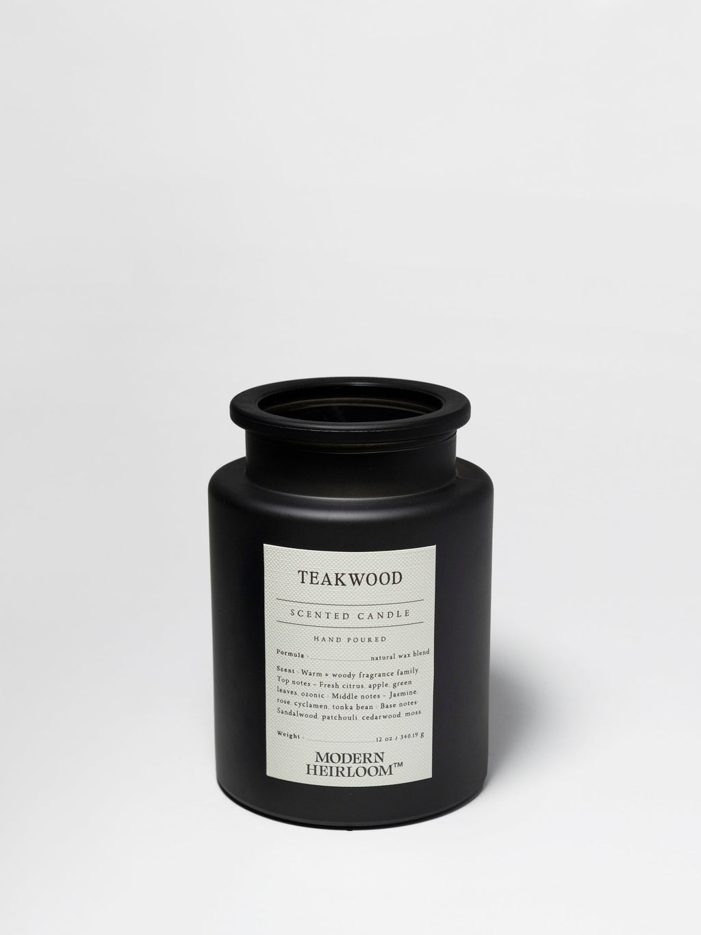 Luxurious Teakwood 12 oz scented candle