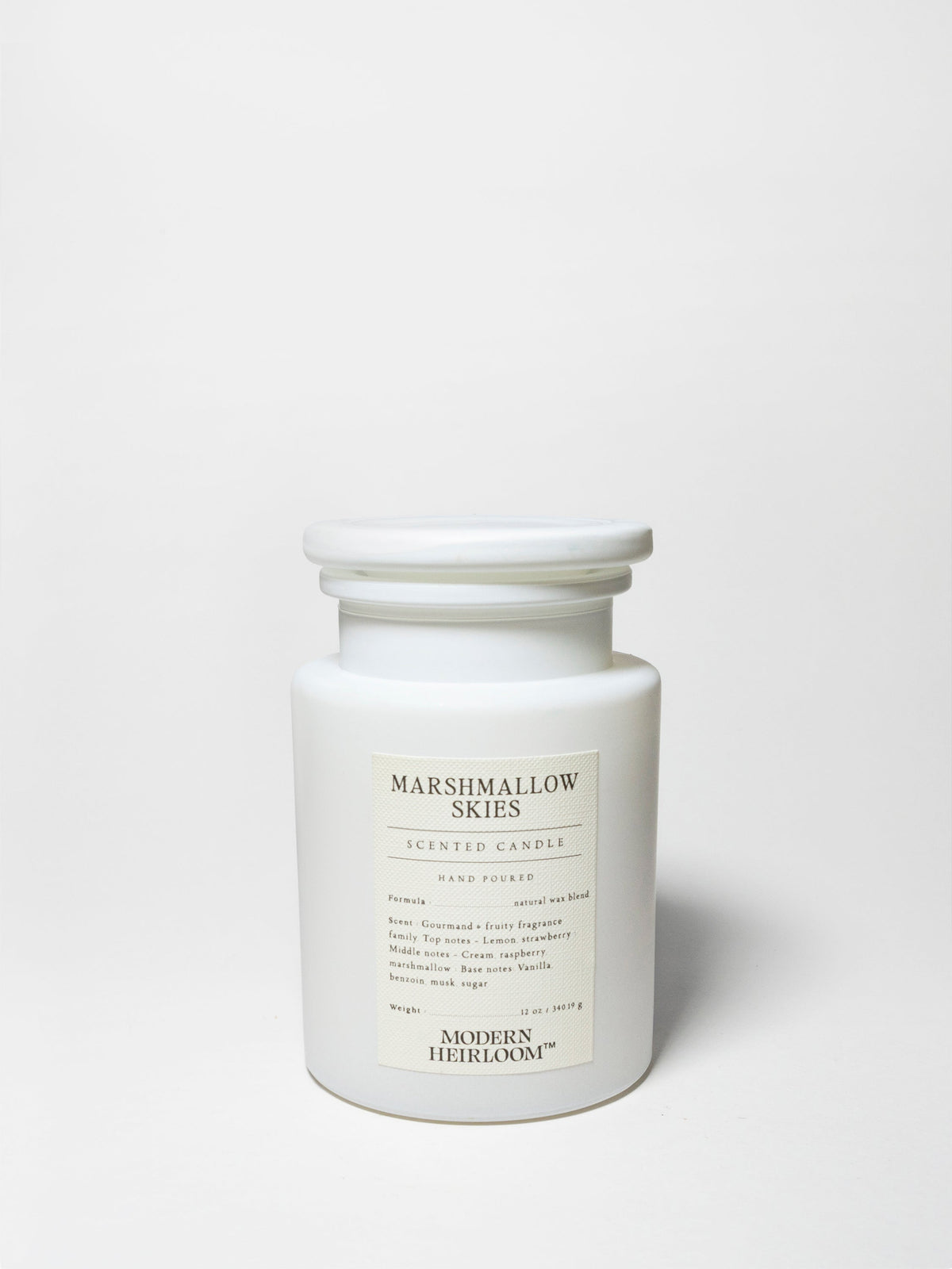 Luxurious Marshmallow Skies 12 oz scented candle