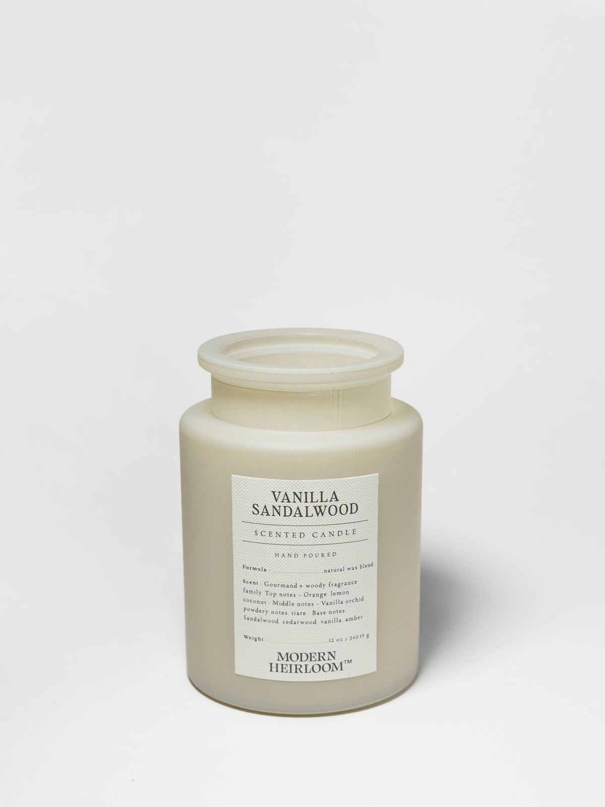 Luxurious Vanilla Sandalwood 12 oz scented candle