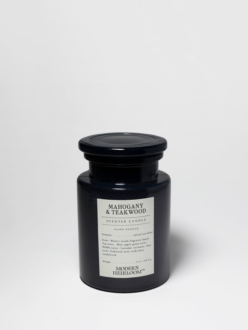 Luxurious Mahogany & Teakwood 12 oz scented candle
