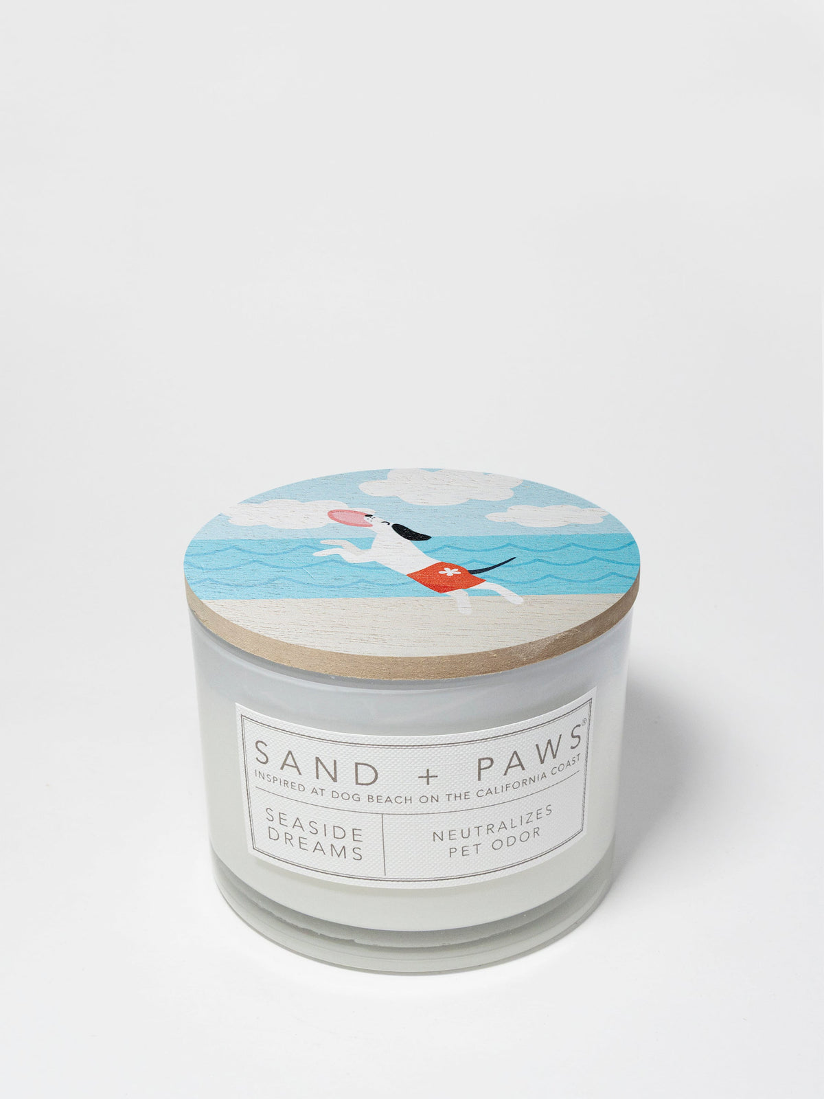 Luxurious Sand + Paws Seaside Dreams 12 oz scented candle