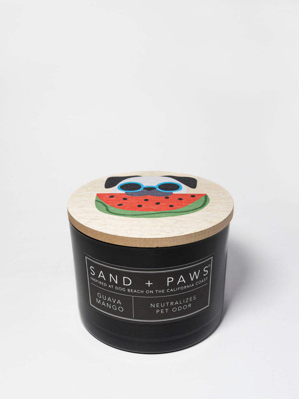 Luxurious Sand + Paws Guava Mango 12 oz scented candle