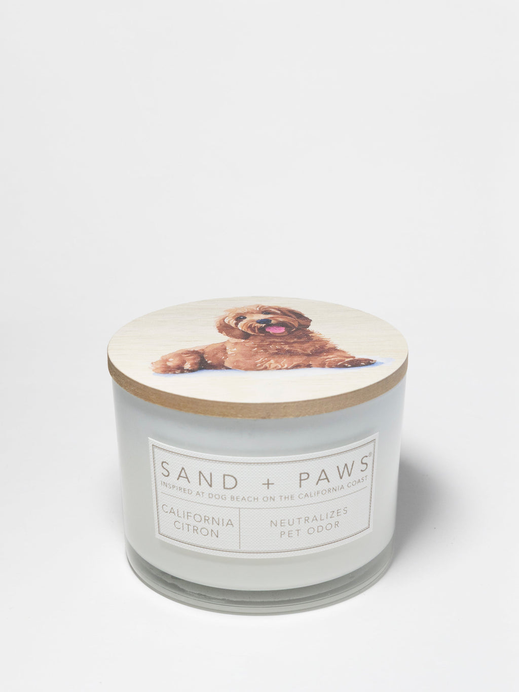 Luxurious Sand + Paws California Citron 12 oz scented candle