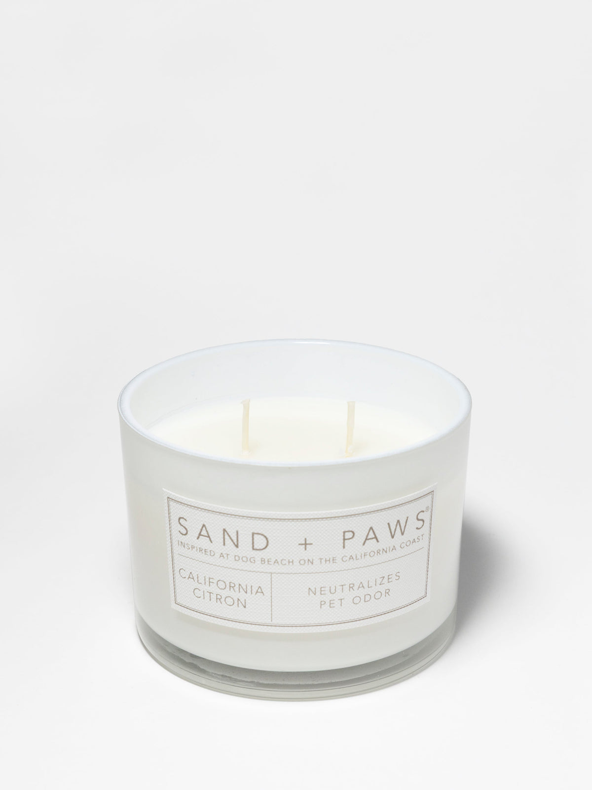 Luxurious Sand + Paws California Citron 12 oz scented candle