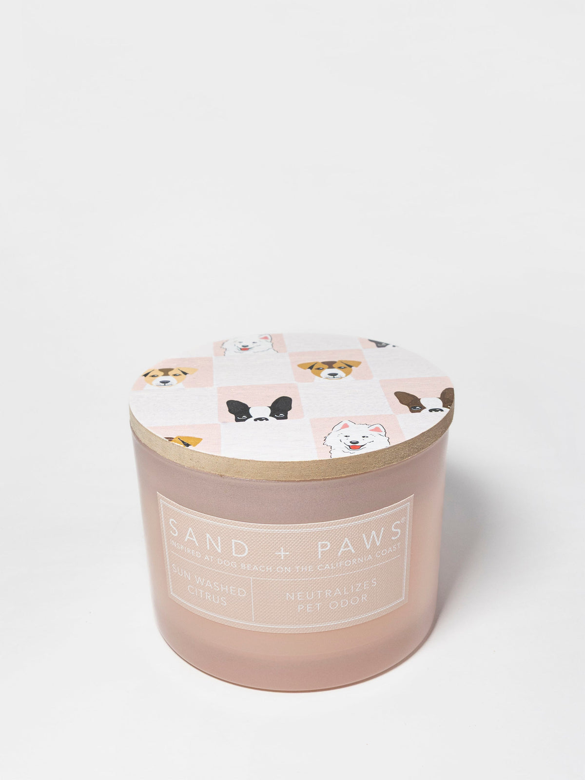 Luxurious Sand + Paws Sun Washed Citrus 12 oz scented candle