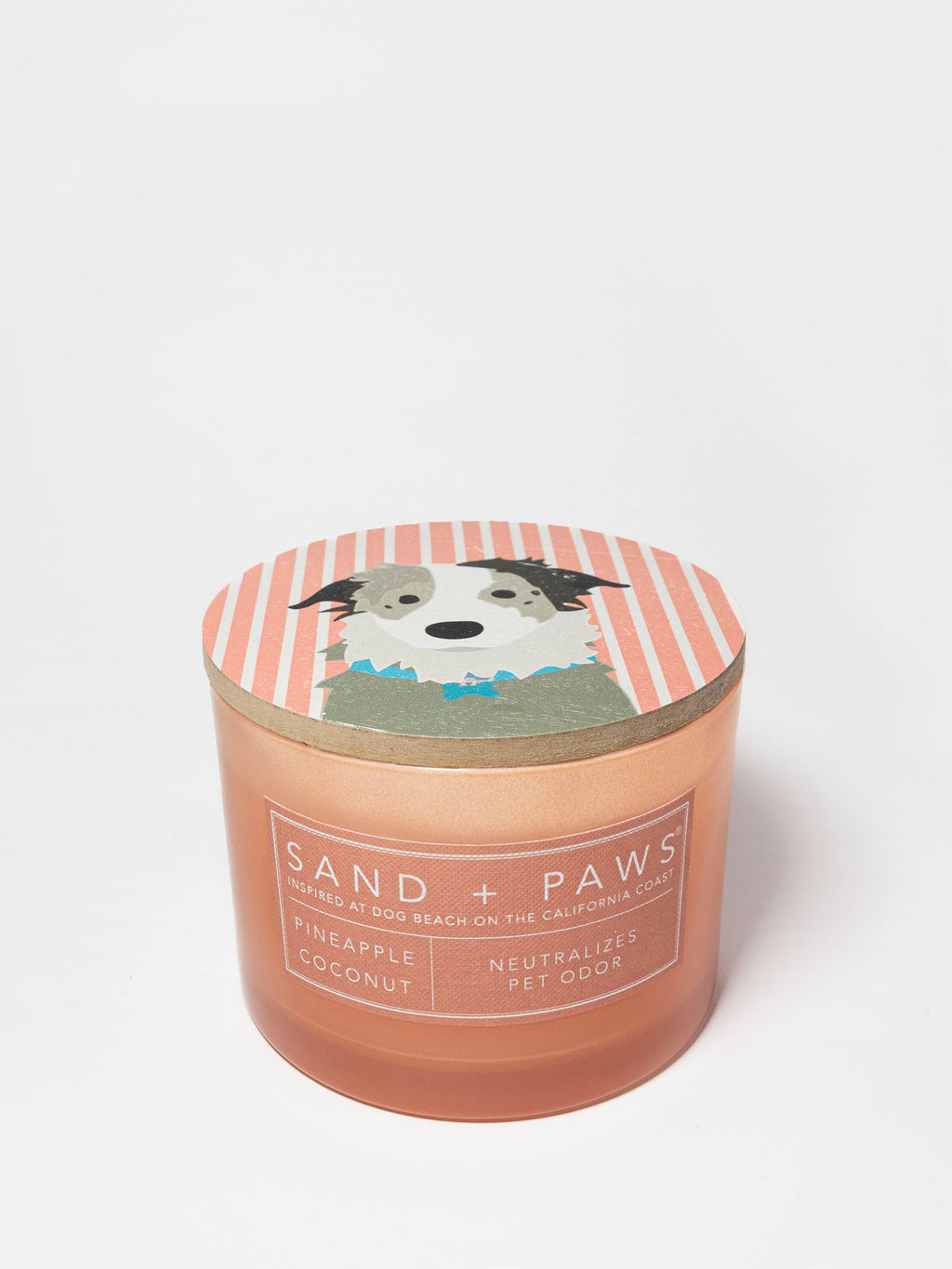 Luxurious Sand + Paws Pineapple Coconut 12 oz scented candle