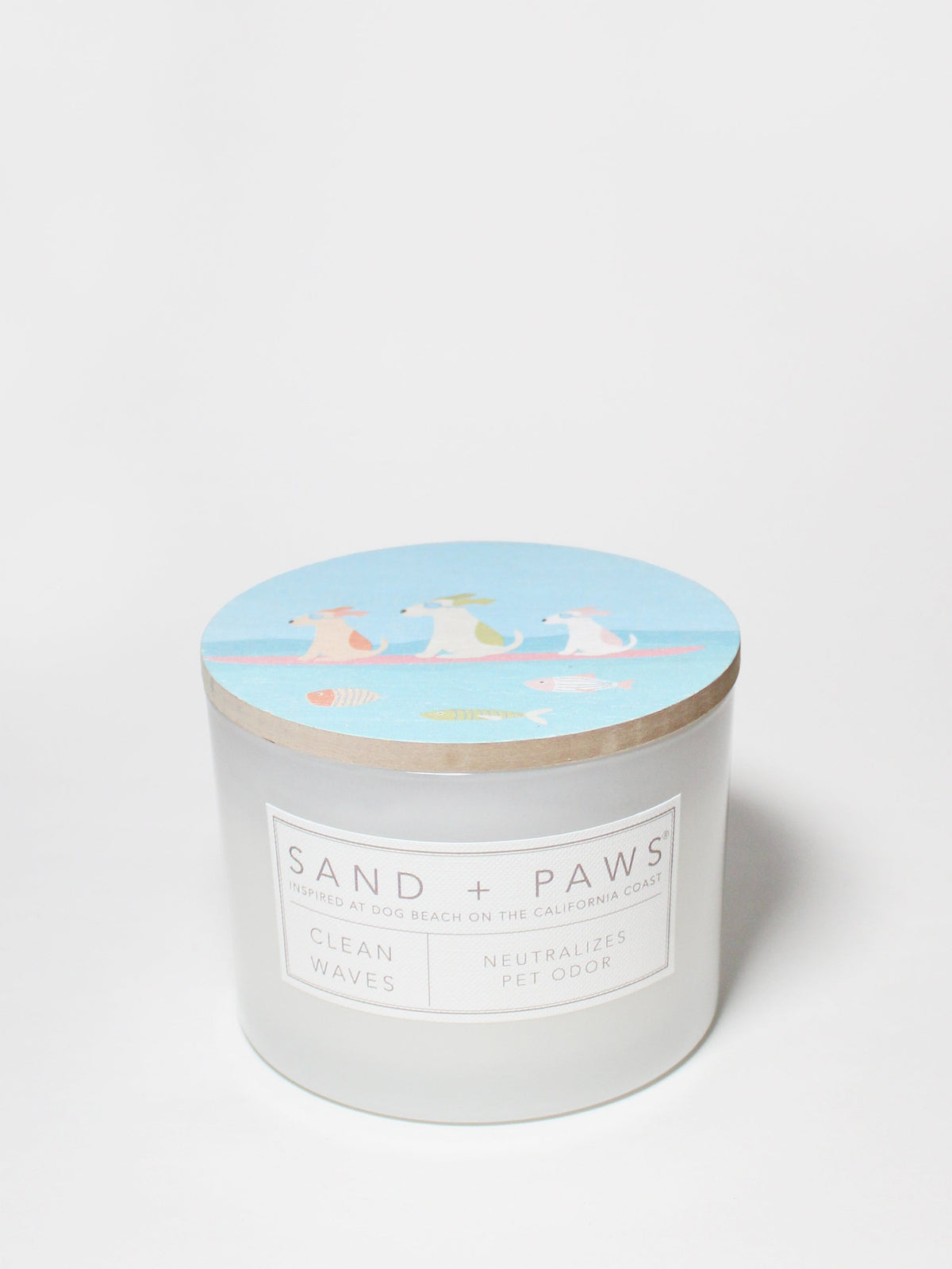 Luxurious Sand + Paws Clean Waves 12 oz scented candle