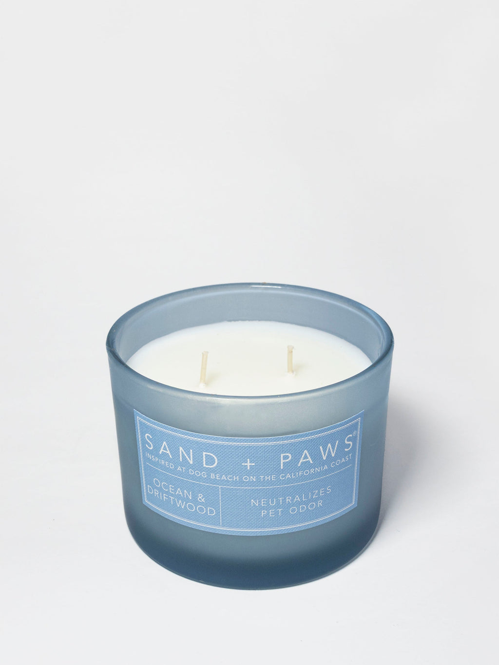 Luxurious Sand + Paws Ocean & Driftwood 12 oz scented candle