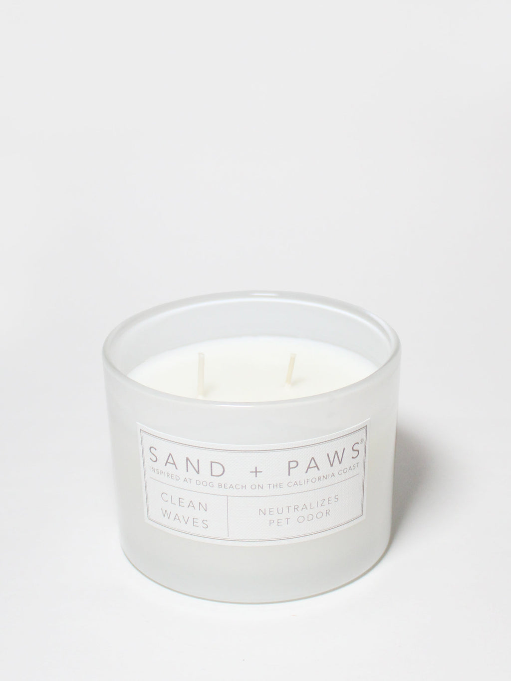 Luxurious Sand + Paws Clean Waves 12 oz scented candle