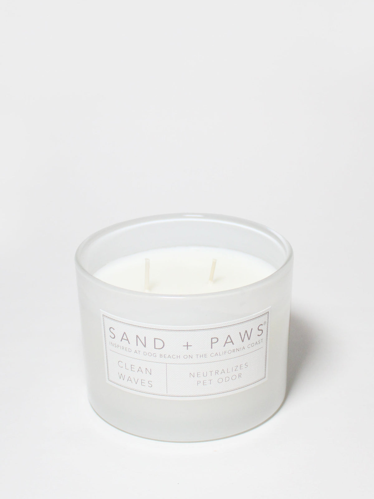 Luxurious Sand + Paws Clean Waves 12 oz scented candle