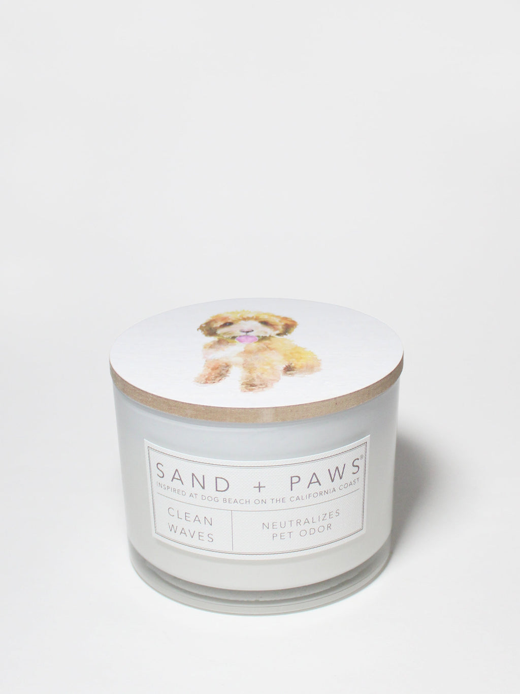 Luxurious Sand + Paws Clean Waves 12 oz scented candle