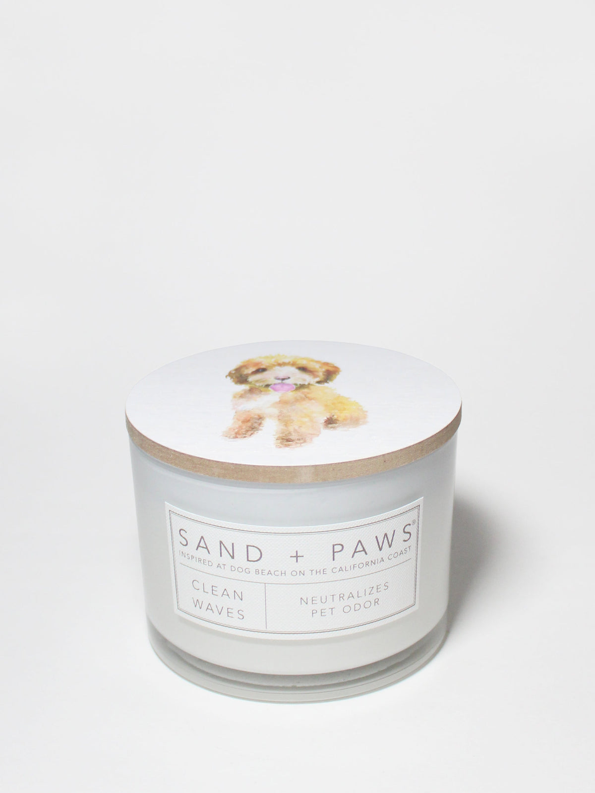 Luxurious Sand + Paws Clean Waves 12 oz scented candle