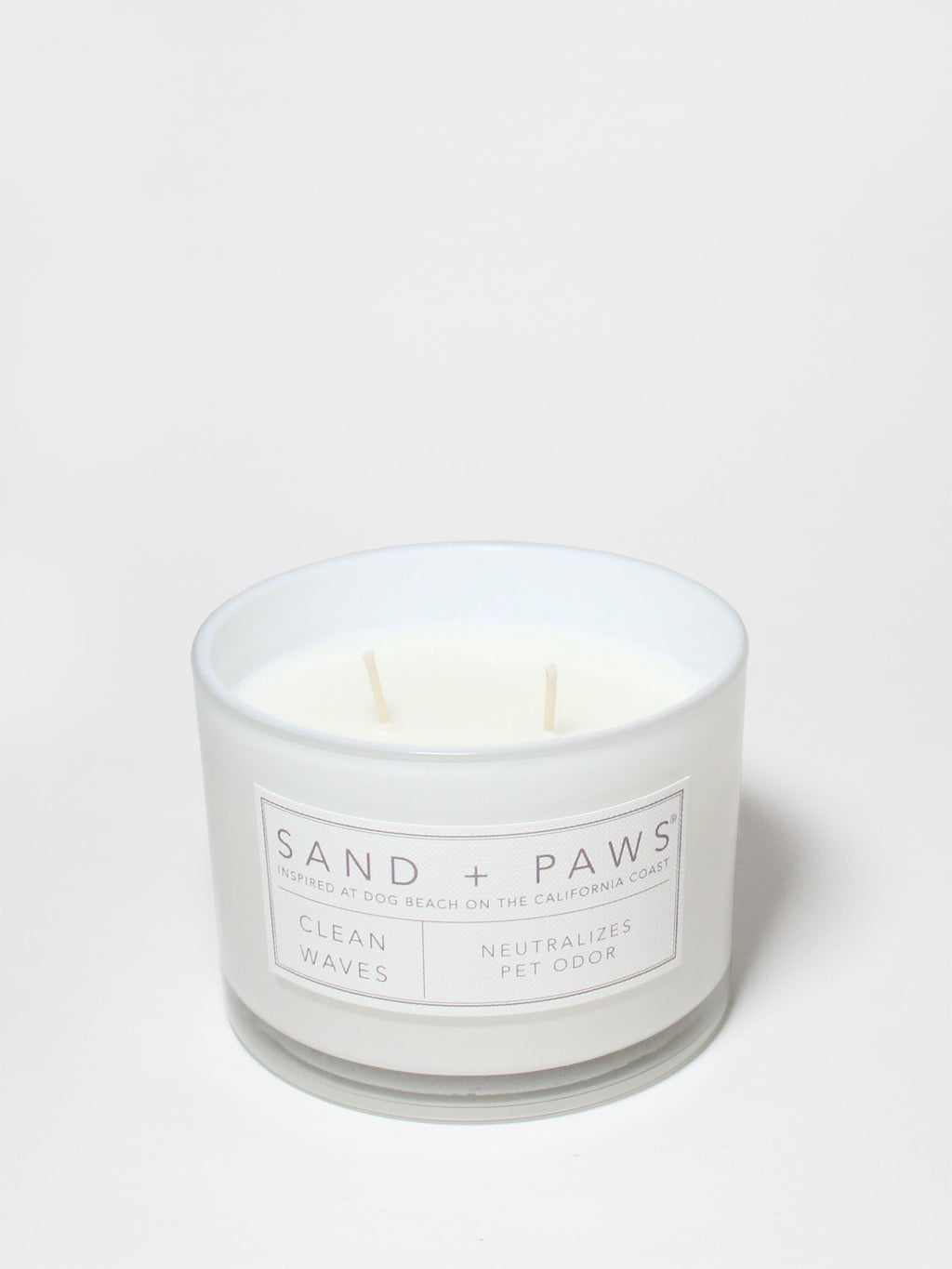 Luxurious Sand + Paws Clean Waves 12 oz scented candle