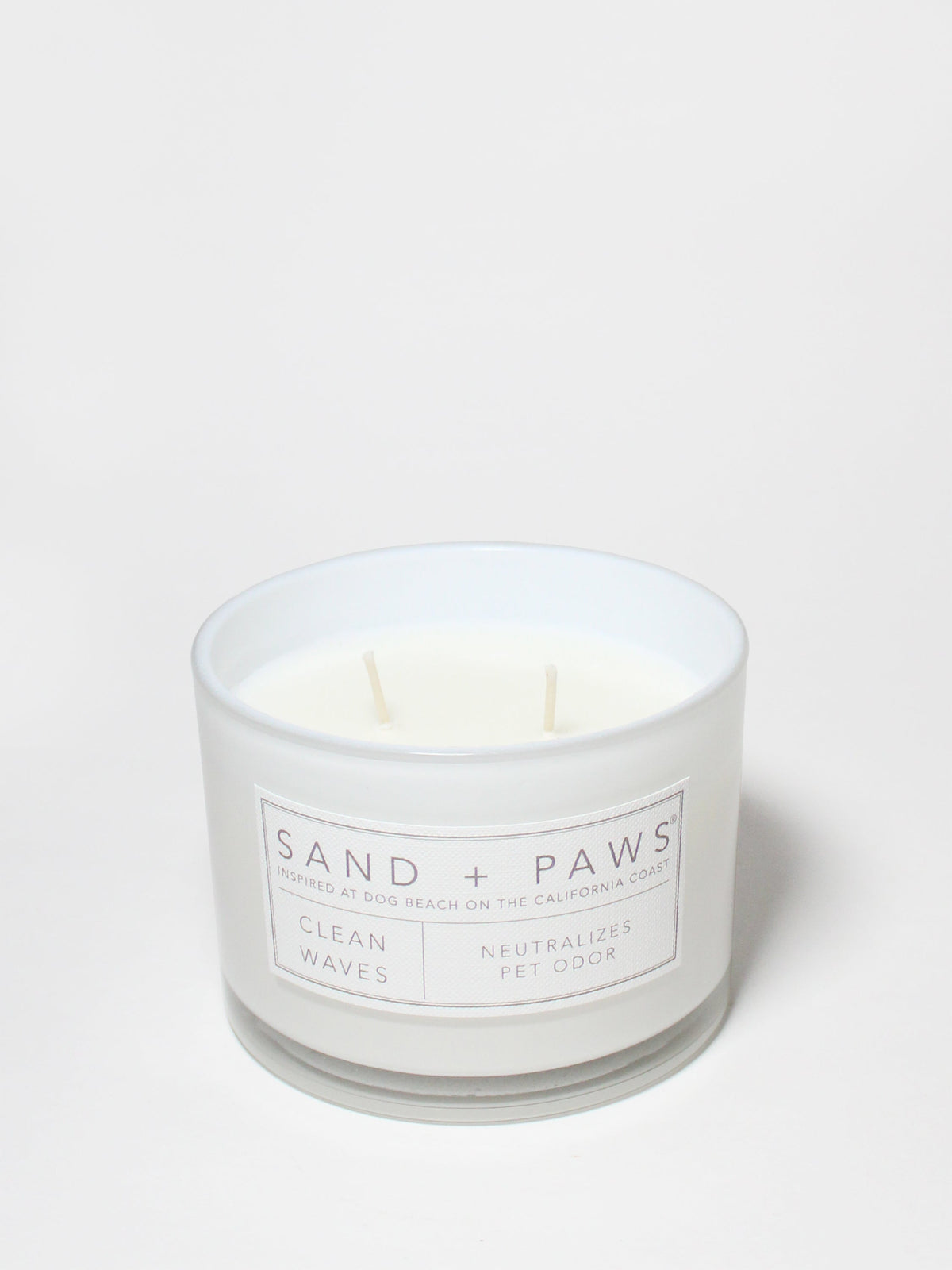 Luxurious Sand + Paws Clean Waves 12 oz scented candle