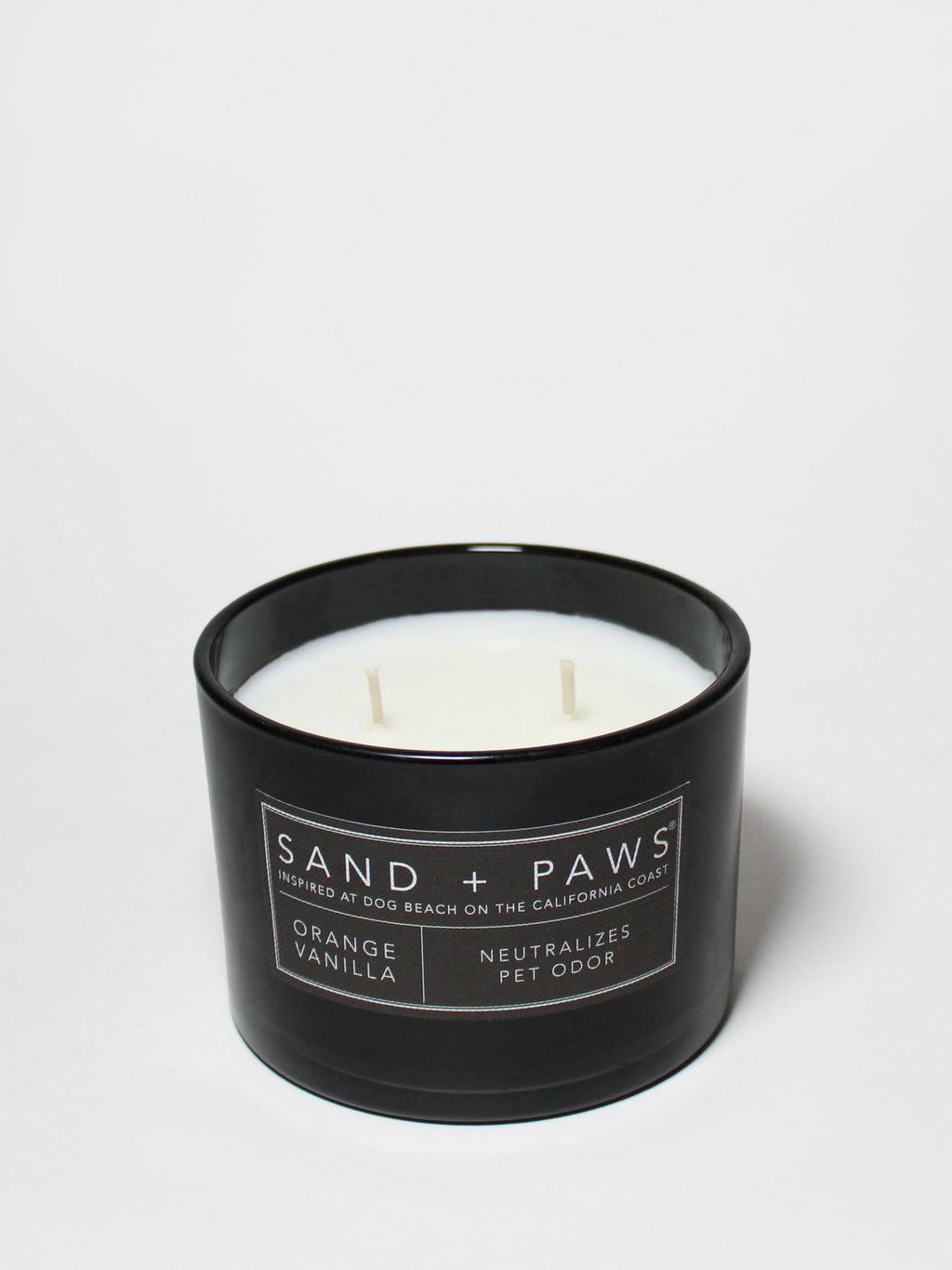 Luxurious Sand + Paws Orange Vanilla 12 oz scented candle