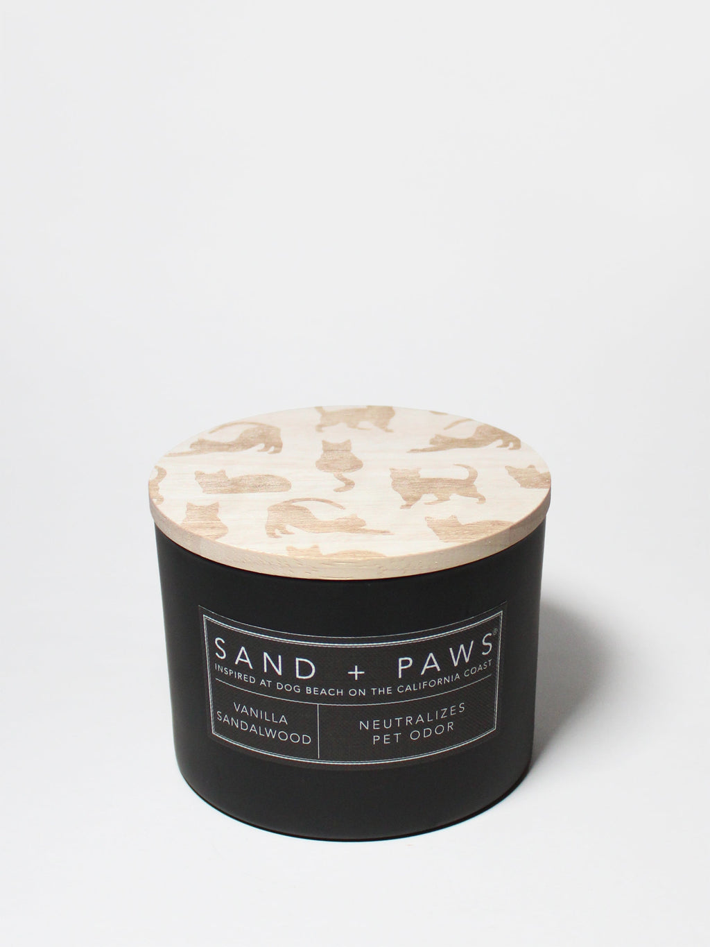 Luxurious Sand + Paws Vanilla Sandalwood 12 oz scented candle