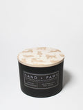 Luxurious Sand + Paws Vanilla Sandalwood 12 oz scented candle