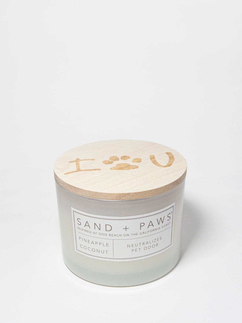 Luxurious Sand + Paws Pineapple Coconut 12 oz scented candle