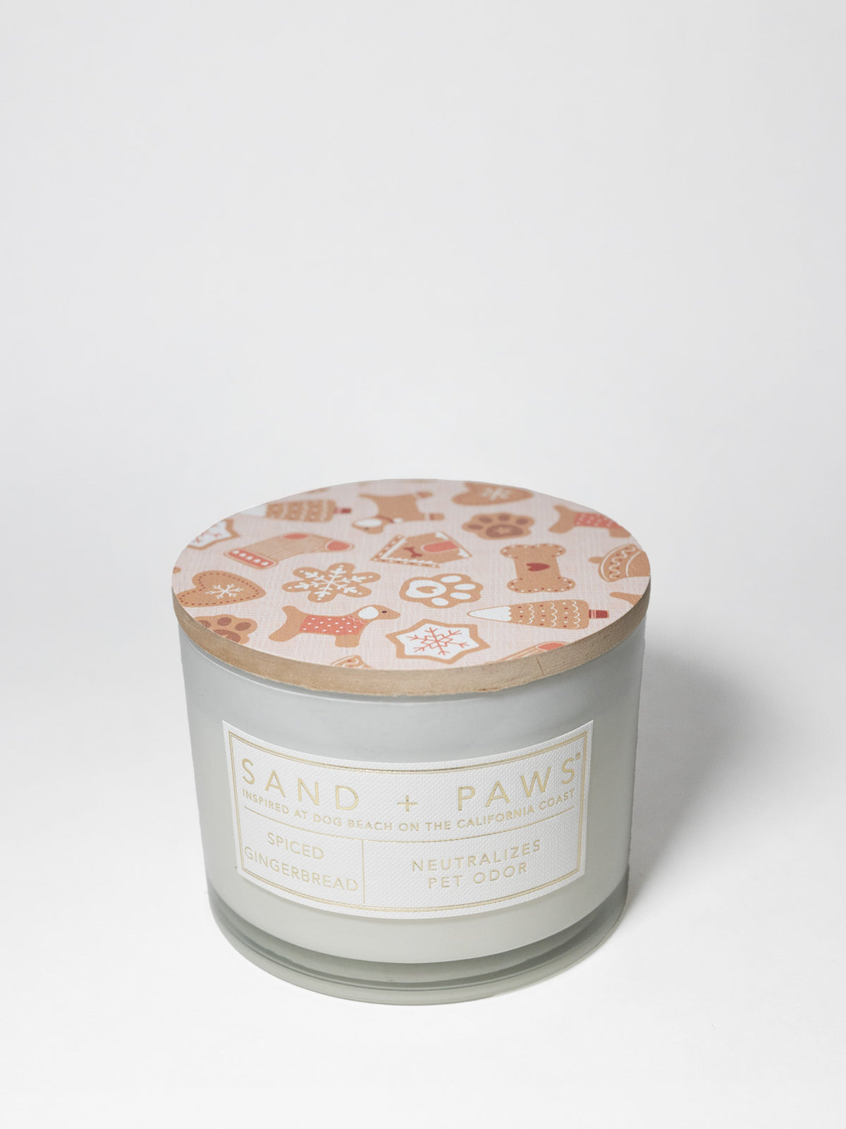 Luxurious Sand + Paws Spiced Gingerbread 12 oz scented candle